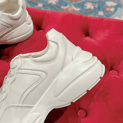 GG RHYTON TRAINER WHITE CALFSKIN