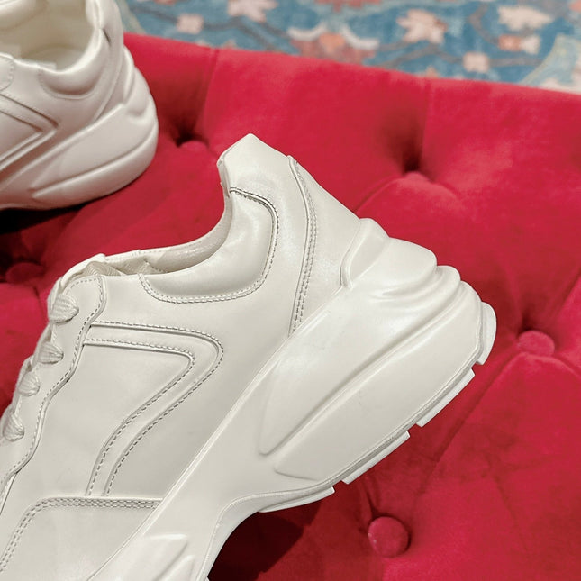 GG RHYTON TRAINER WHITE CALFSKIN