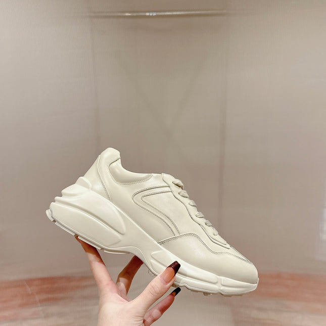 GG RHYTON TRAINER WHITE CALFSKIN