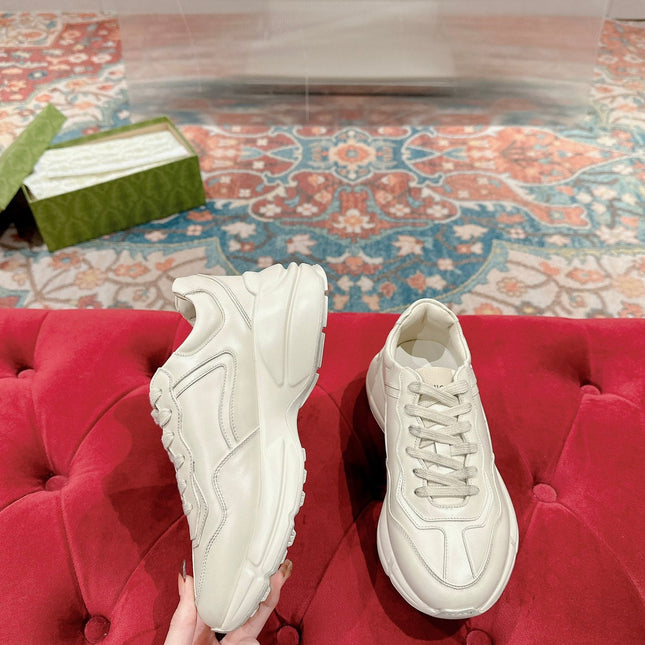 GG RHYTON TRAINER WHITE CALFSKIN