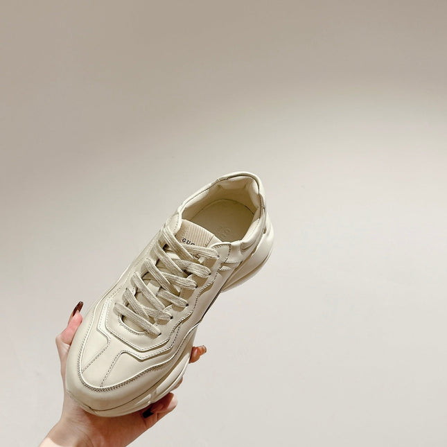 GG RHYTON TRAINER WHITE CALFSKIN