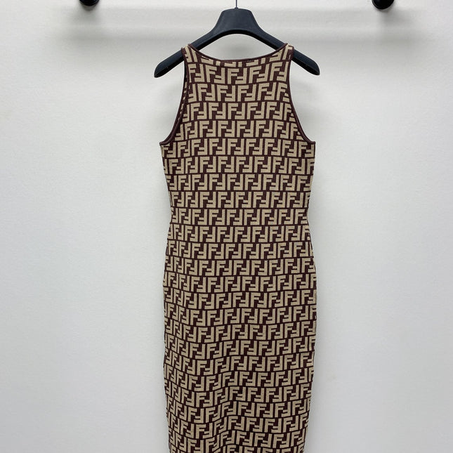 Fendi 25C Jacquard Midi Dress 228194