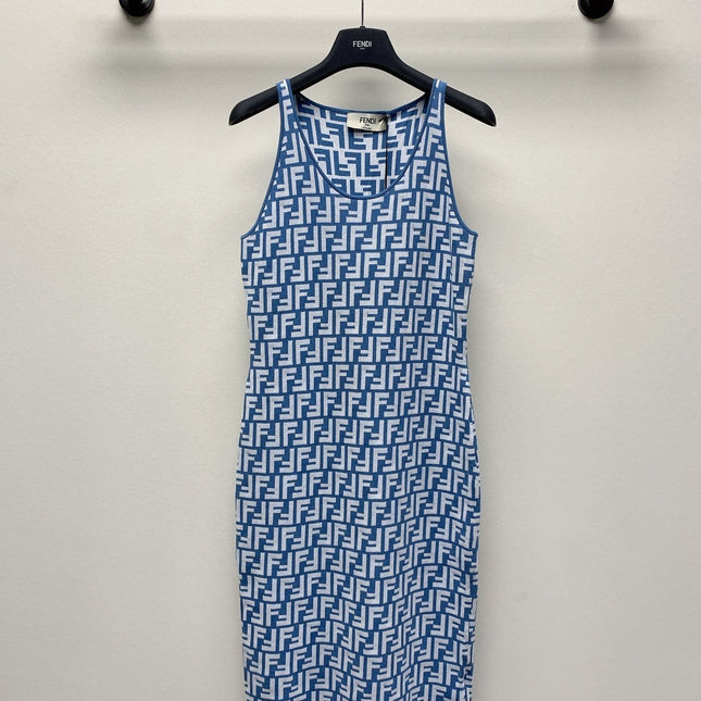 Fendi 25C Jacquard Midi Dress 228194