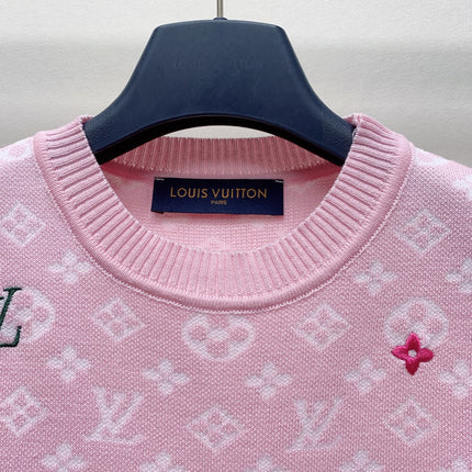 LV CREW NECK KNIT SWEATER 228112
