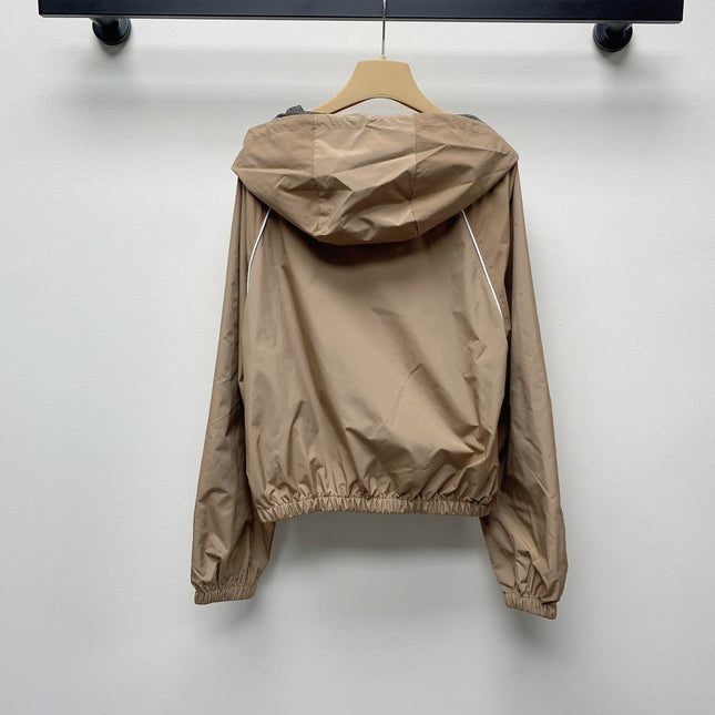MIUMIU ZIP-UP HOODED JACKET 25S 268032