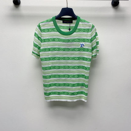 LV STRIPED CREW NECK T-SHIRT 268098