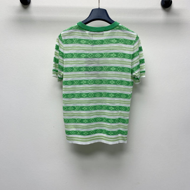 LV STRIPED CREW NECK T-SHIRT 268098
