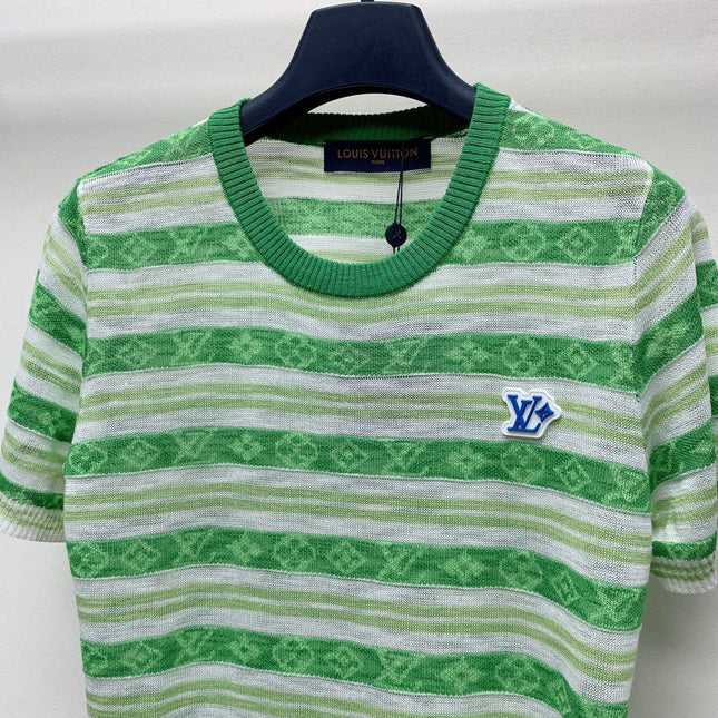 LV STRIPED CREW NECK T-SHIRT 268098