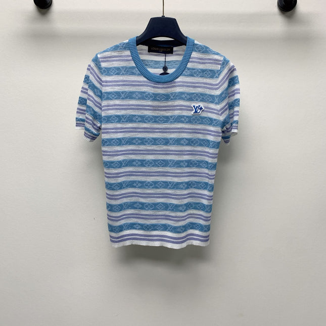 LV STRIPED CREW NECK T-SHIRT 268099