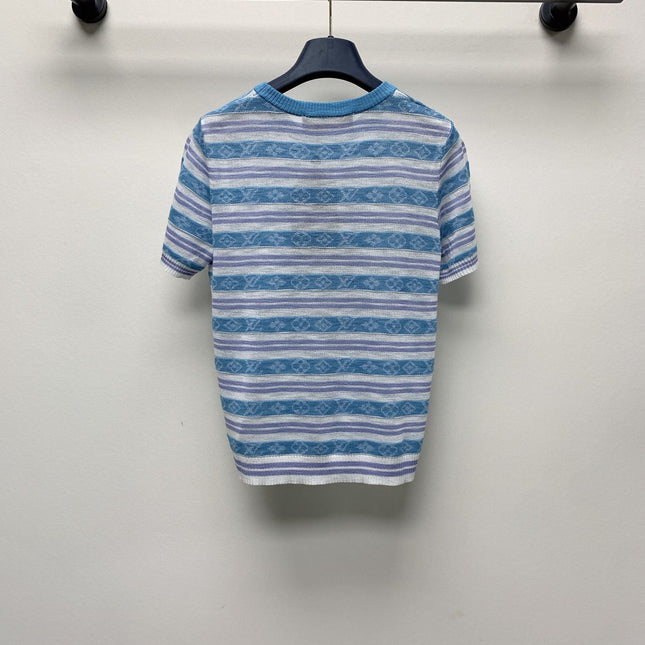 LV STRIPED CREW NECK T-SHIRT 268099