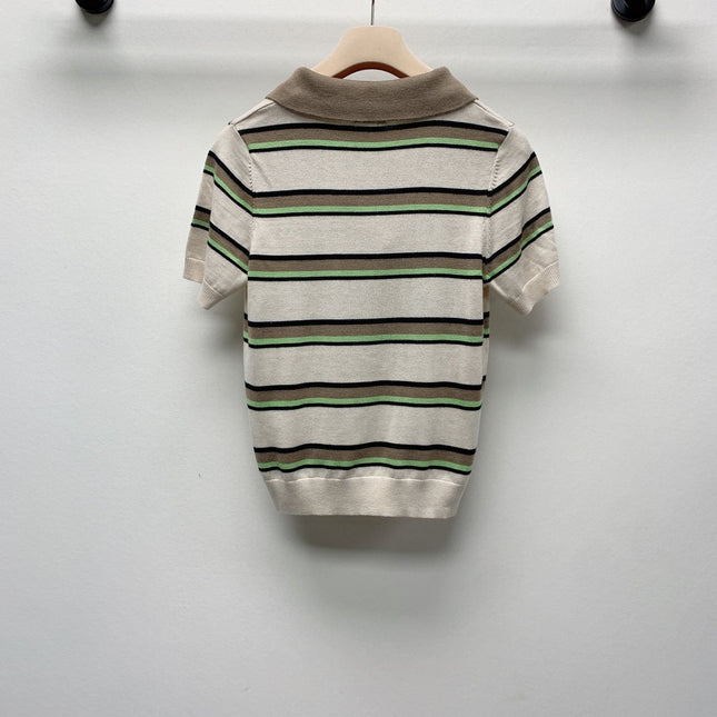 MIUMIU KNIT POLO SHIRT 268105