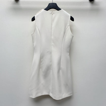 MIUMIU BEADED CREW NECK SHIFT DRESS 268123