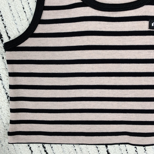 MIUMIU EMBROIDERED LOGO TANK TOP 274370