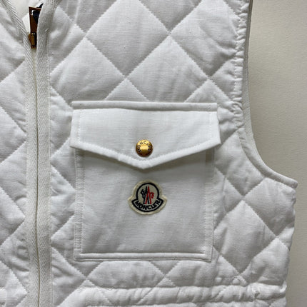 MONCLER 25S DOWN VEST IN WHITE 081