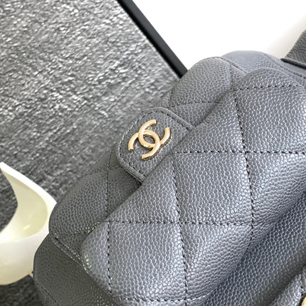 CC DUMA BACKPACK 21 IN DARK GREY CALFSKIN