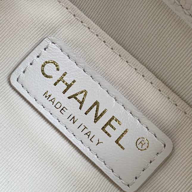 CC DUMA BACKPACK 21 IN WHITE CALFSKIN
