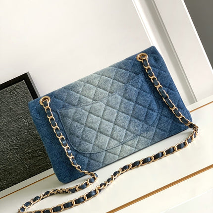 CC MEDIUM 25 CLASSIC BAG IN BLUE DENIM DIP