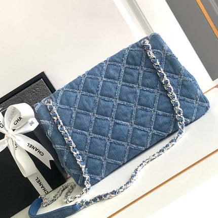 CC MINI 25 CLASSIC BAG IN BLUE COBALT DENIM