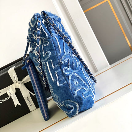 CC MEDIUM 37 BAG IN NAVY BLUE DENIM