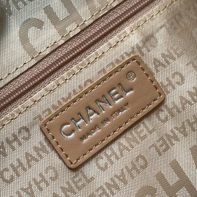 CHANEL 25S HOBO BAG 30 CM IN SILVER SMOOTH CALFSKIN