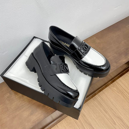 LOAFER BLACK MIX WHITE CALFSKIN