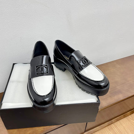 LOAFER BLACK MIX WHITE CALFSKIN