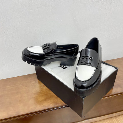 LOAFER BLACK MIX WHITE CALFSKIN