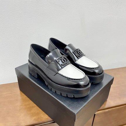 LOAFER BLACK MIX WHITE CALFSKIN
