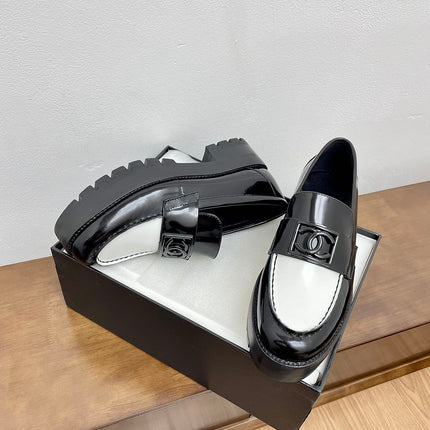 LOAFER BLACK MIX WHITE CALFSKIN