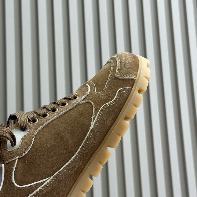 PRA TRAIL FADED SUEDE SNEAKERS CINNAMON