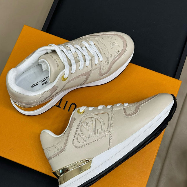 LV NEO RUN AWAY SNEAKER IN KHAKI TAN CALFSKIN