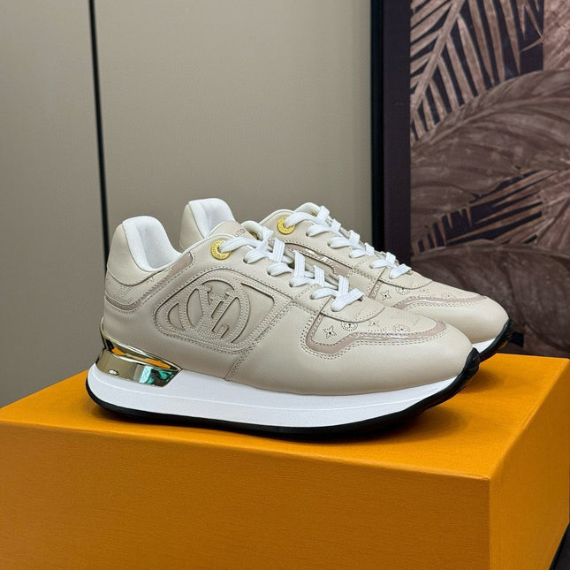 LV NEO RUN AWAY SNEAKER IN KHAKI TAN CALFSKIN