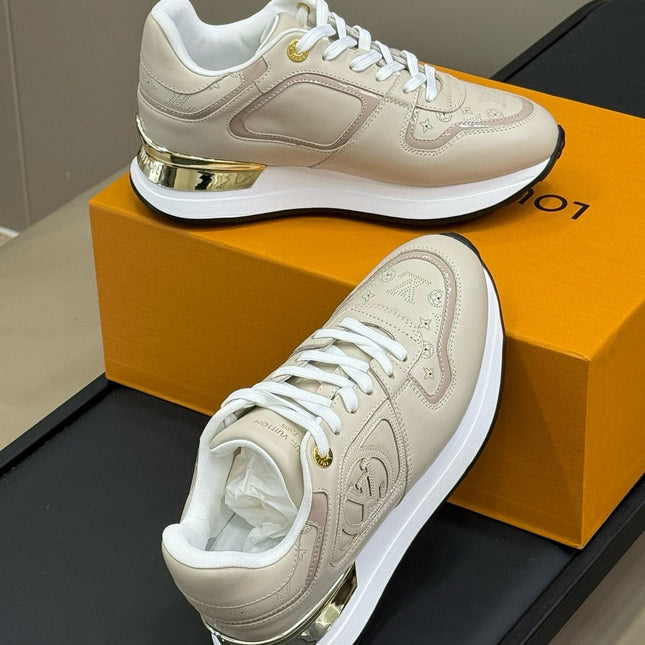 LV NEO RUN AWAY SNEAKER IN KHAKI TAN CALFSKIN
