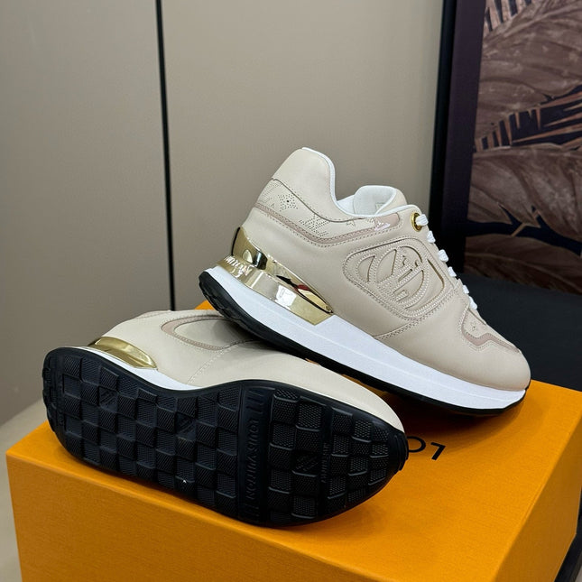LV NEO RUN AWAY SNEAKER IN KHAKI TAN CALFSKIN