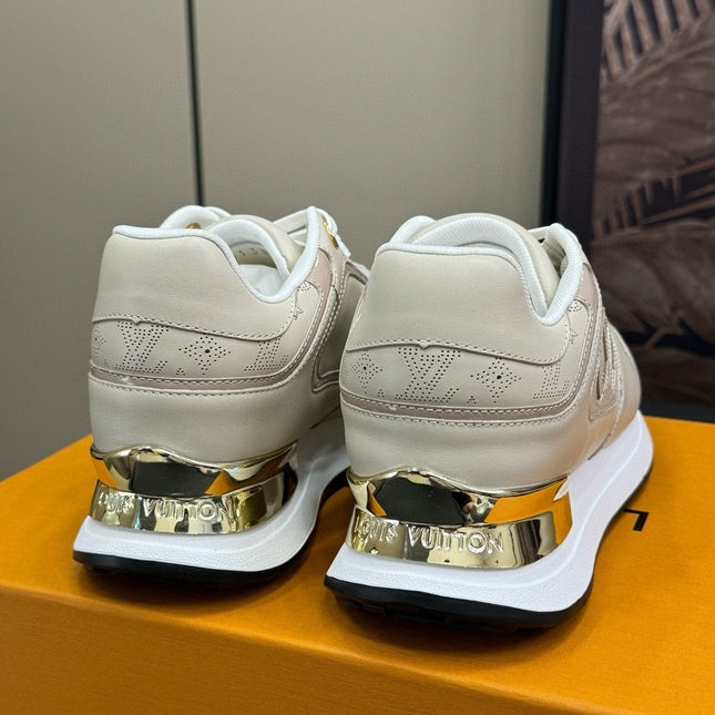 LV NEO RUN AWAY SNEAKER IN KHAKI TAN CALFSKIN