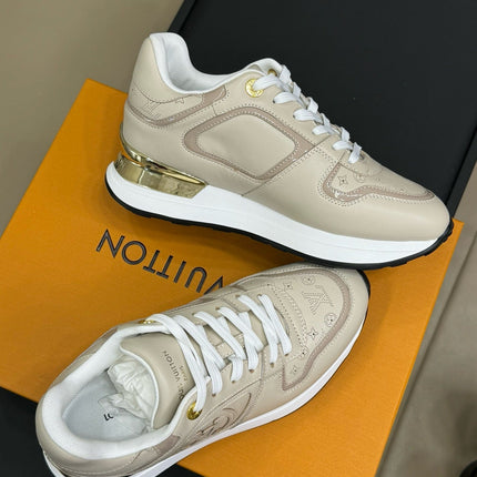 LV NEO RUN AWAY SNEAKER IN KHAKI TAN CALFSKIN