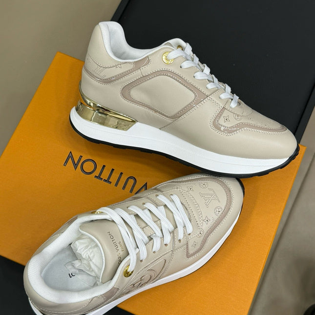 LV NEO RUN AWAY SNEAKER IN KHAKI TAN CALFSKIN