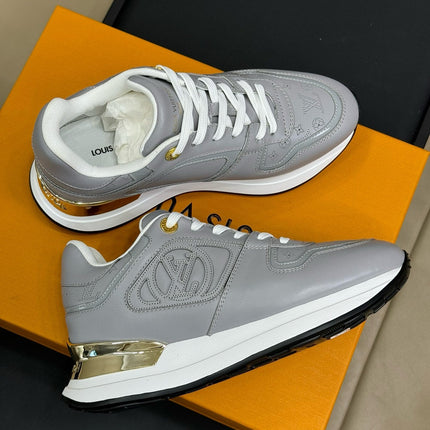 LV NEO RUN AWAY SNEAKER IN STEEL GRAY CALFSKIN