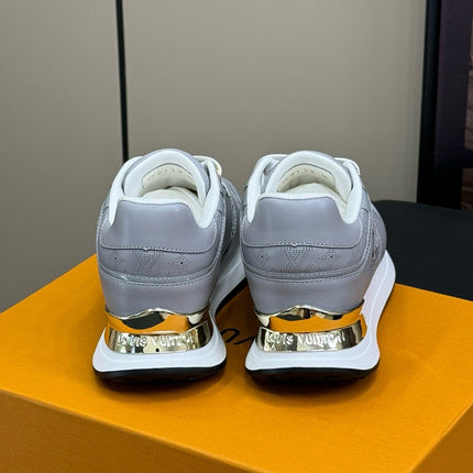 LV NEO RUN AWAY SNEAKER IN STEEL GRAY CALFSKIN