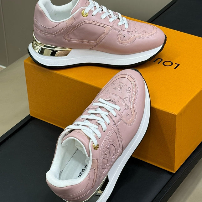 LV NEO RUN AWAY SNEAKER IN PASTEL PINK CALFSKIN