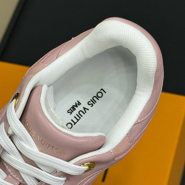 LV NEO RUN AWAY SNEAKER IN PASTEL PINK CALFSKIN