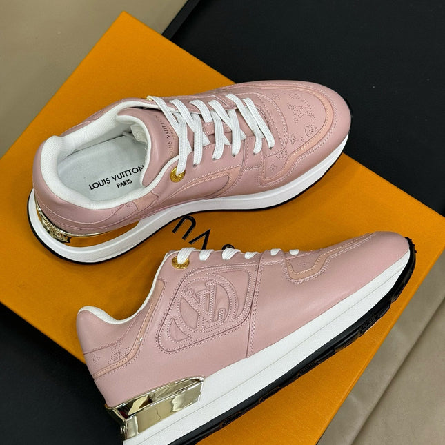 LV NEO RUN AWAY SNEAKER IN PASTEL PINK CALFSKIN