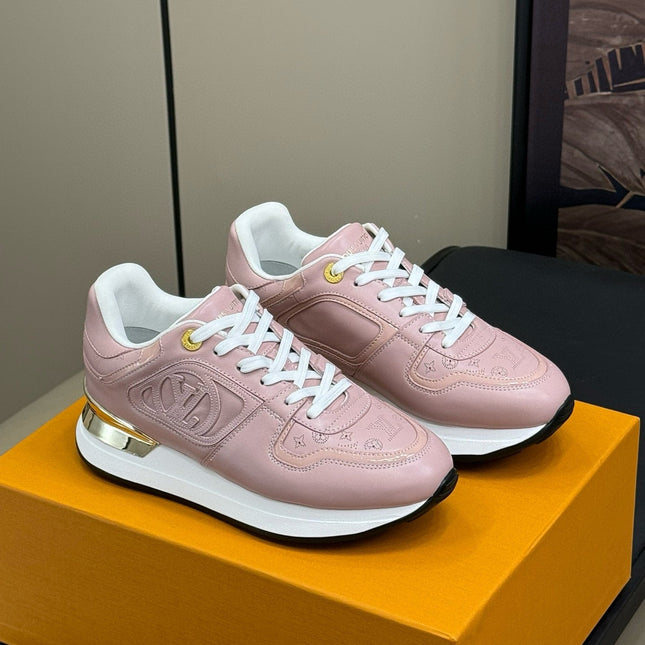 LV NEO RUN AWAY SNEAKER IN PASTEL PINK CALFSKIN