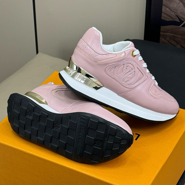 LV NEO RUN AWAY SNEAKER IN PASTEL PINK CALFSKIN
