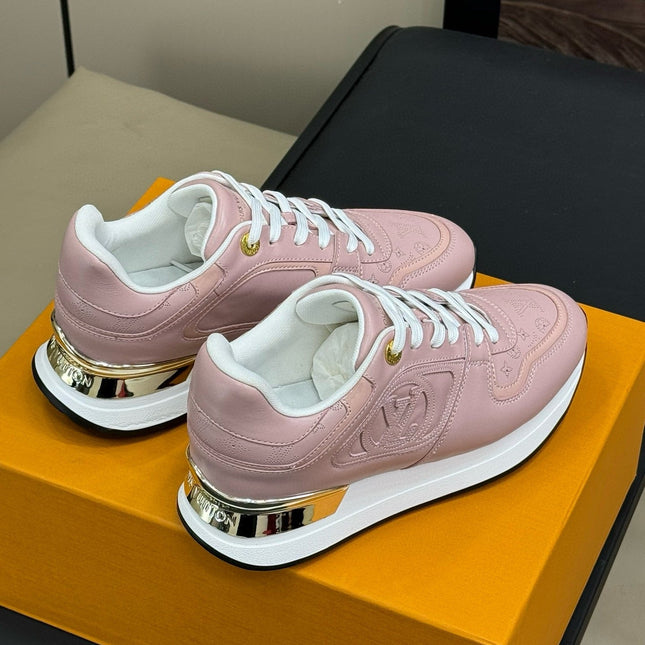 LV NEO RUN AWAY SNEAKER IN PASTEL PINK CALFSKIN