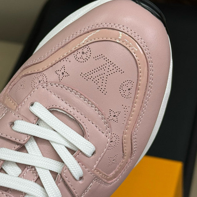 LV NEO RUN AWAY SNEAKER IN PASTEL PINK CALFSKIN