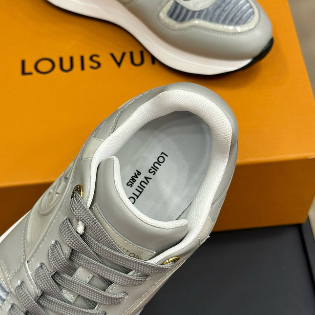 LV NEO RUN AWAY SNEAKER IN DOLPHIN GRAY CALFSKIN