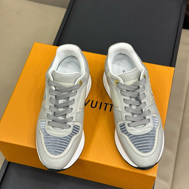 LV NEO RUN AWAY SNEAKER IN DOLPHIN GRAY CALFSKIN