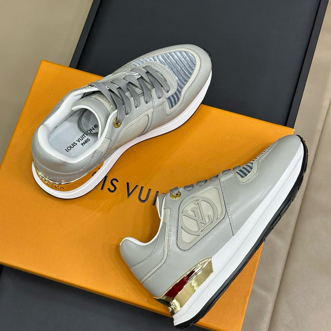LV NEO RUN AWAY SNEAKER IN DOLPHIN GRAY CALFSKIN