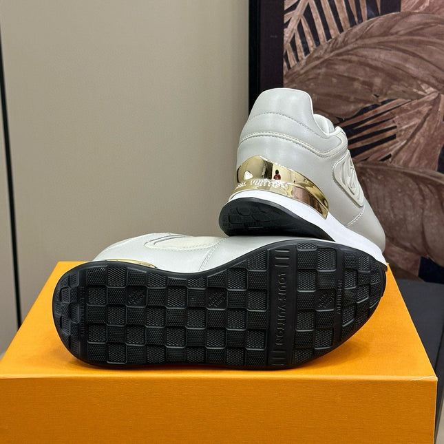 LV NEO RUN AWAY SNEAKER IN DOLPHIN GRAY CALFSKIN